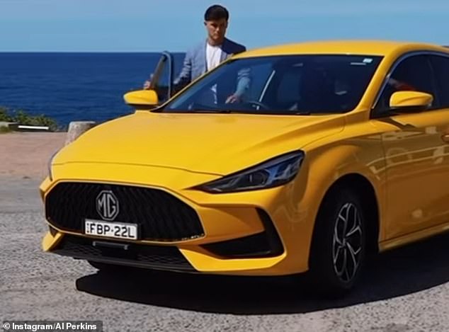 The MG5 only went on sale in Australia in August, but 1,888 have already been sold, with Al Perkins from Married At First Sight and Love Island appearing in the messages of support on Instagram.