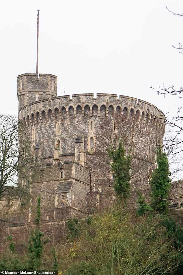 Windsor Castle - the location for the royal Christmas lunch two years in a row.  This is a break with tradition