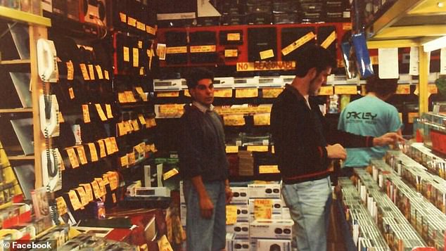 Inside the original JB-Hi-Fi store.  The store's signature fluorescent yellow style has never changed