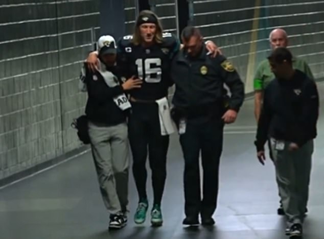 Fans were stunned when Trevor Lawrence limped to the dressing room with an ankle injury