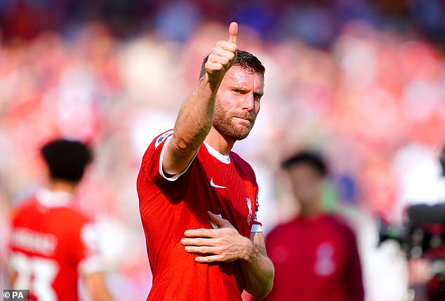 Milner left Liverpool in the summer after an eight-year spell in which he made 332 appearances