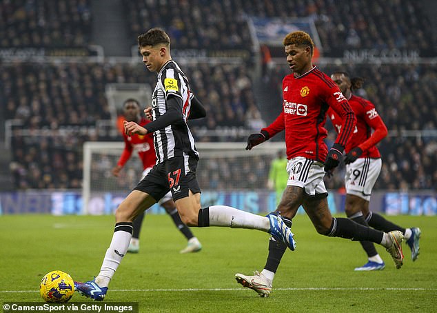 Rashford was criticized for not carrying out his defensive duties against the in-form Magpies