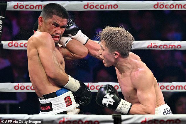 Naoya Inoue (right) was put to work by Marlon Tapales (left) during their Boxing Day fight