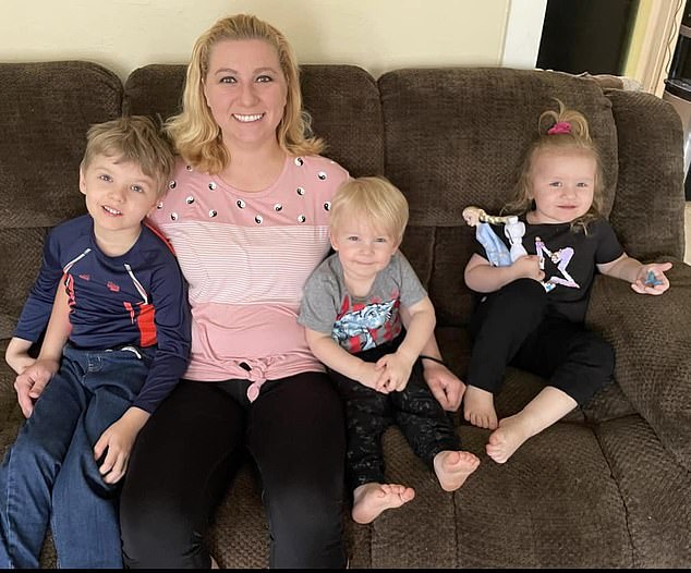 Bryant, five;  Cassidy, three;  and Gideon, two, were visiting their father in June last year when they were killed.  Karels and the children's mother, Debra, were estranged