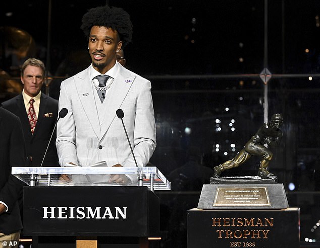 Jayden Daniels breezes to Heisman win LSU quarterback becomes third