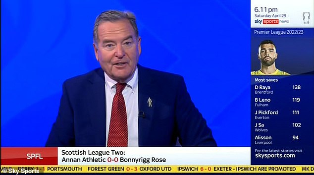 Stelling stepped down as presenter of Sky Sports' Soccer on Saturday in May after almost 30 years in the role