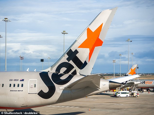 A Jewish man endured a horrific Jetstar flight (pictured) after another passenger verbally abused the man by making anti-Israel comments