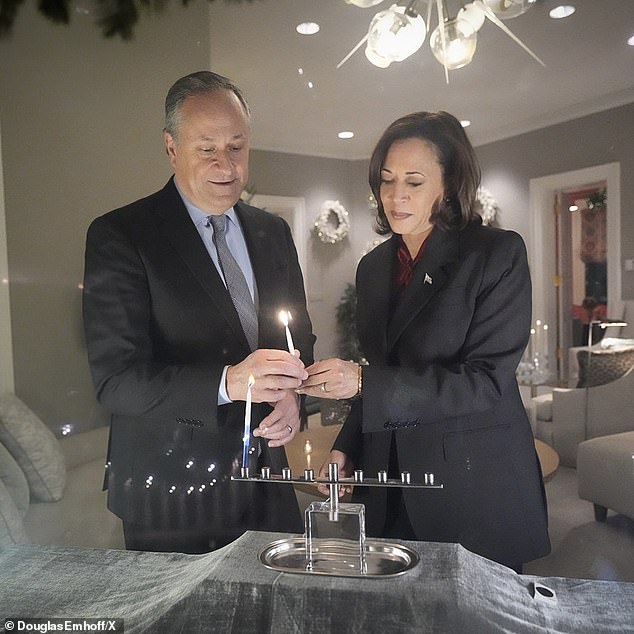 Second Gen. Doug Emhoff is receiving criticism for his post on lighting a menorah for Hanukkah and the history of the holiday, with some claiming he botched the details