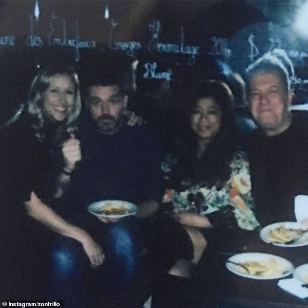 Late MasterChef Australia judge Jock Zonfrillo's widow Lauren Fried has paid a touching tribute to his close friend Jimmy Barnes amid his ongoing health battle.  Pictured L - R: Lauren Fried, Jock Zonfrillo, Jane and Jimmy Barnes