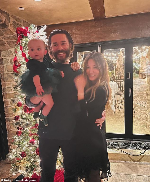 Kaley Cuoco and Tom Pelphrey celebrated their first Christmas as parents with their daughter Matilda