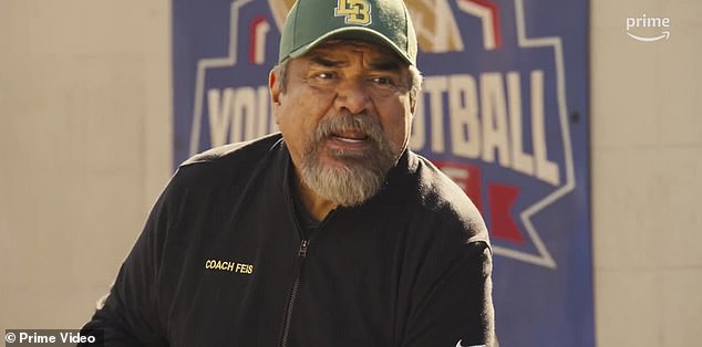 The young players struggled with the basics, prompting Jennings to seek advice from his former high school coach, played by George Lopez, 62