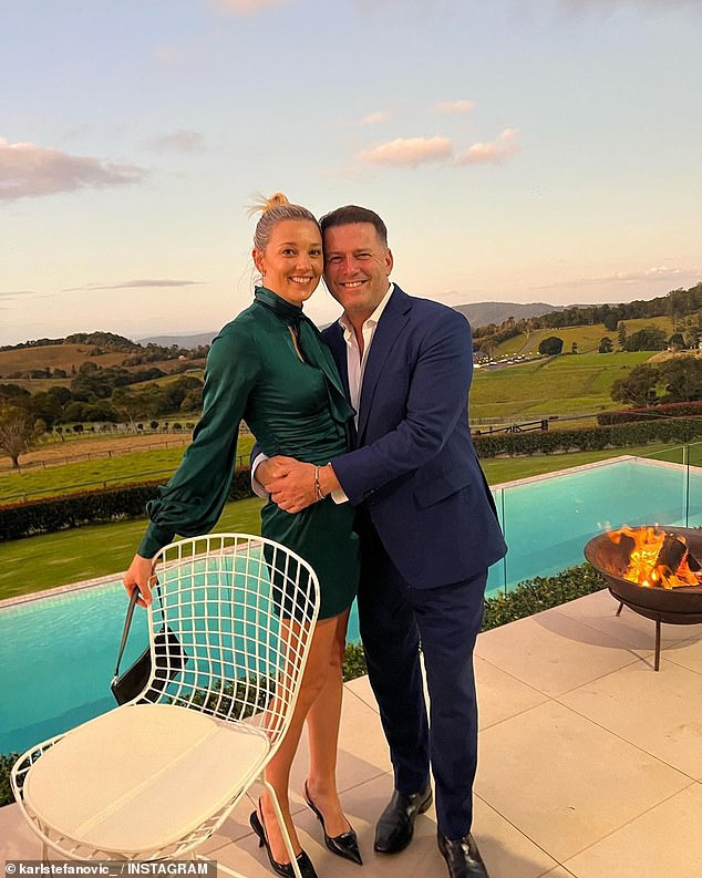 Karl Stefanovic shared a tribute to his wife Jasmine as they celebrated their fifth wedding anniversary on Friday