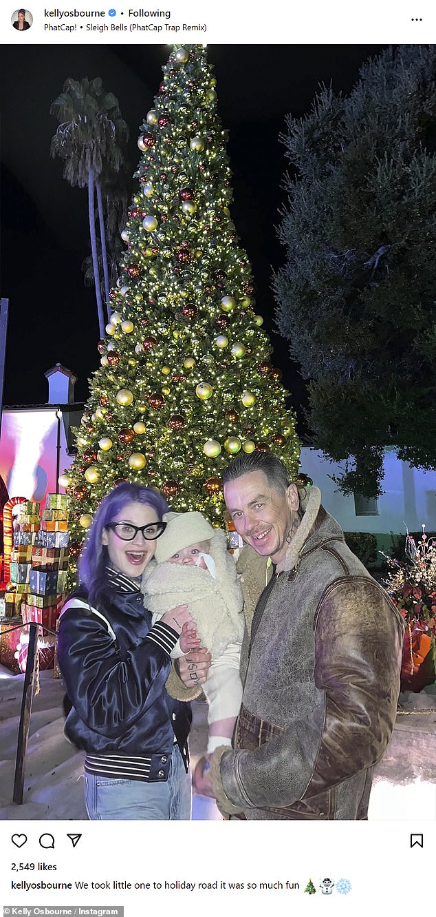 Kelly Osbourne, 39, and partner Sid Wilson, 46, spoke about all the fun they had taking their son Sidney, one, to Holiday Road, and an immersive holiday experience for all the family