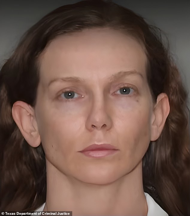 Former yoga teacher Kaitlin Armstrong appears emotionless in a new mugshot from the Lucile Plane State Jail in Dayton, Texas, where she is serving 90 years for the fatal shooting of Moriah Wilson, 25