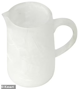 Shoppers love the new white resin jug and come from the budget store for just $12 each