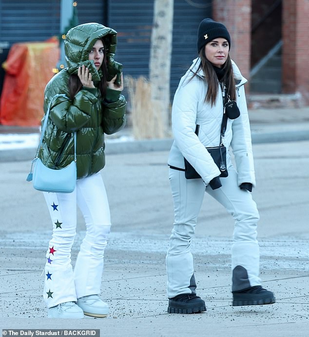 Kyle Richards was spotted on a post-Christmas walk with one of her four daughters in Aspen on Wednesday