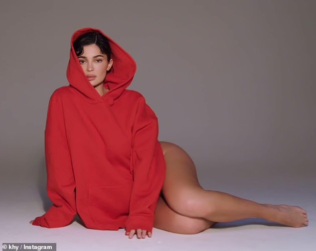 Kylie Jenner put on a daring show as she promoted her latest piece for her clothing brand Khy