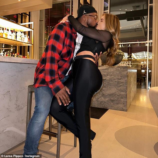 Larsa Pippen declared her love for Marcus Jordan on social media on Sunday as she celebrated his birthday