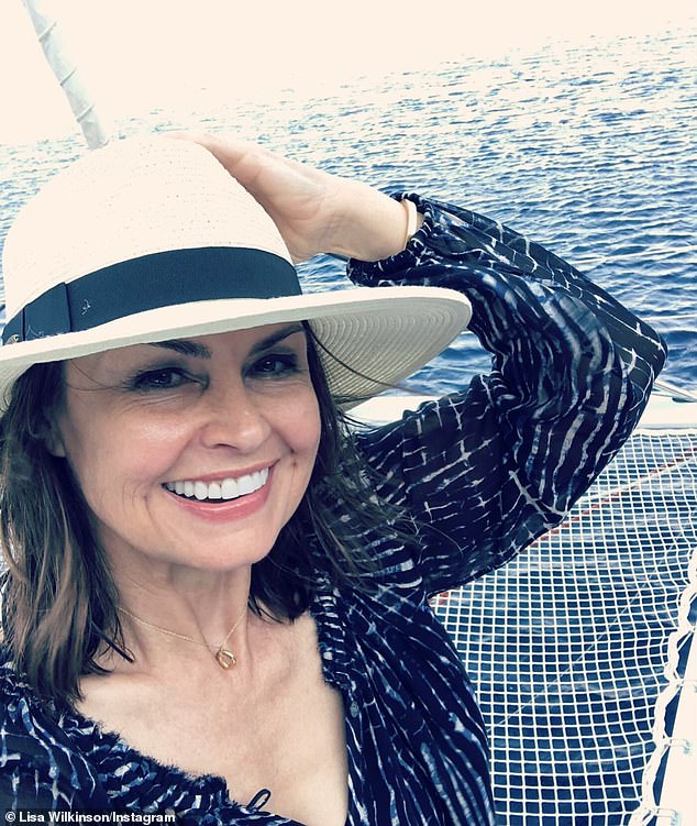 Lisa Wilkinson (pictured) has said goodbye to 2023 with an emotional message.  The television personality shared a smiling selfie with a cheerful caption on Instagram on New Year's Eve on Sunday