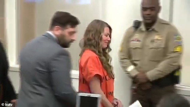 Lori Vallow, wearing an orange prison jumpsuit, grinned as she appeared in court Thursday to face two counts of conspiring to kill her fourth husband Charles Vallow and her niece's husband, Brandon Boudreaux