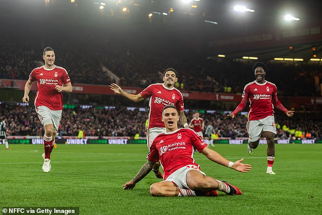 Nicolas Dominguez scored his first Premier League goal to open the scoring for the home side