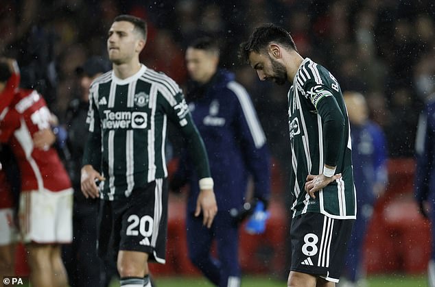 Manchester United suffered a disappointing 2-1 defeat during their away match against Nottingham Forest