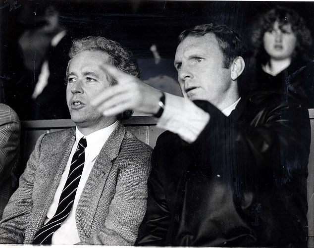 England World Cup-winning captain Bobby Moore (right) was a close friend of Powell (left), who wrote the inscription that appears on his statue outside Wembley