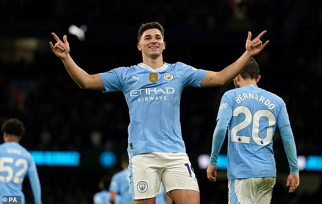 Julian Alvarez took all three points for Man City with a goal in the second half