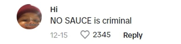 Thomas' TikTok has over 7.2 million views, 618,000 likes and many comments from other foodies