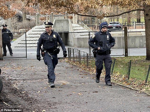 The NYPD cordoned off the area Monday morning.  A source told DailyMail.com it was being treated as a suspected suicide