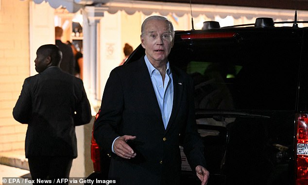 Joe Biden has set his sights on big plans for the new year – after telling reporters his biggest resolution is to 'come back next year'