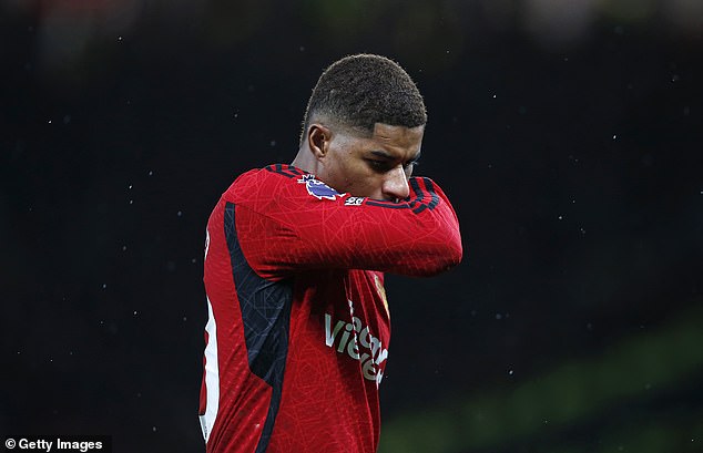 Marcus Rashford is suffering from norovirus ahead of Man United's match against Liverpool