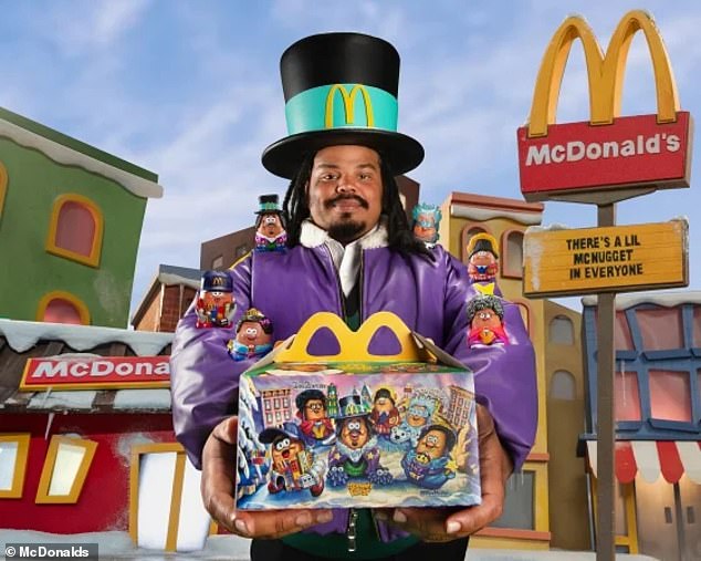 McDonald's has teamed up with New York native Kerwin Frost to create the Kerwin Frost Box happy meal for adults, which will be available in participating stores starting December 11.