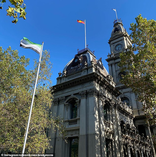 The flags will be hung on public flagpoles outside the council's Clifton Hill depot and the three council estates in Richmond, Collingwood and Fitzroy (pictured)