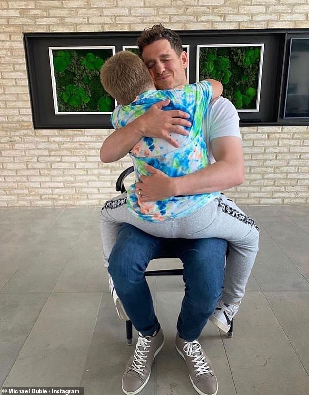 The singer, 48, revealed how his son Noah, now ten, who was diagnosed with hepatoblastoma in 2016 at the age of three, 'pulled the curtain back from his eyes'