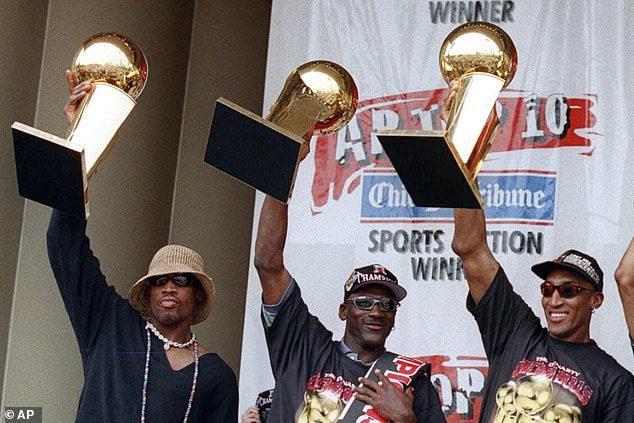 Dennis Rodman, Michael Jordan and Scottie Pippen will have their legacies forever linked