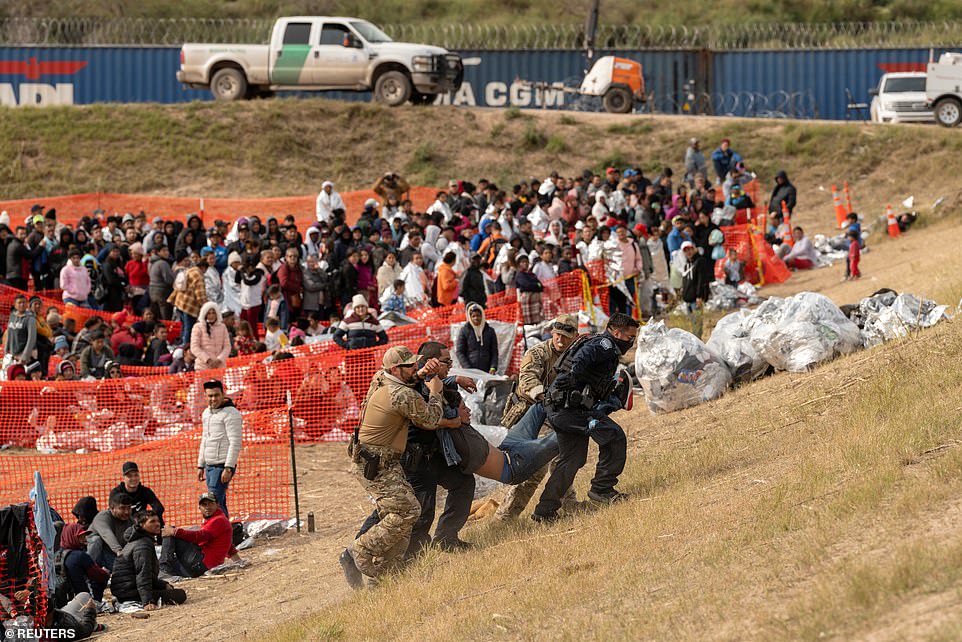 Several migrants became ill after waiting hours, sometimes days, at an open-air Border Patrol station in Eagle Pass