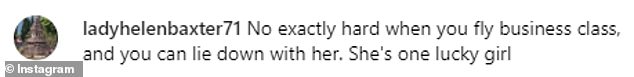 Alongside a slew of sweet videos and clips, Molly wrote: “It feels so hard to have gotten our girl to the other side of the world, to which one fan replied: “Not exactly hard when you're flying business class and you get to lie down with her.  She's a happy girl