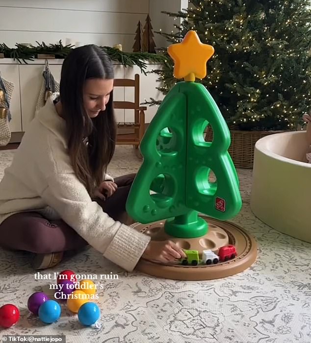 Nattie Jo Powell, from Jacksonville, Florida, took to TikTok to share the unusual DIY makeover she performed on the $64.99 plastic tree