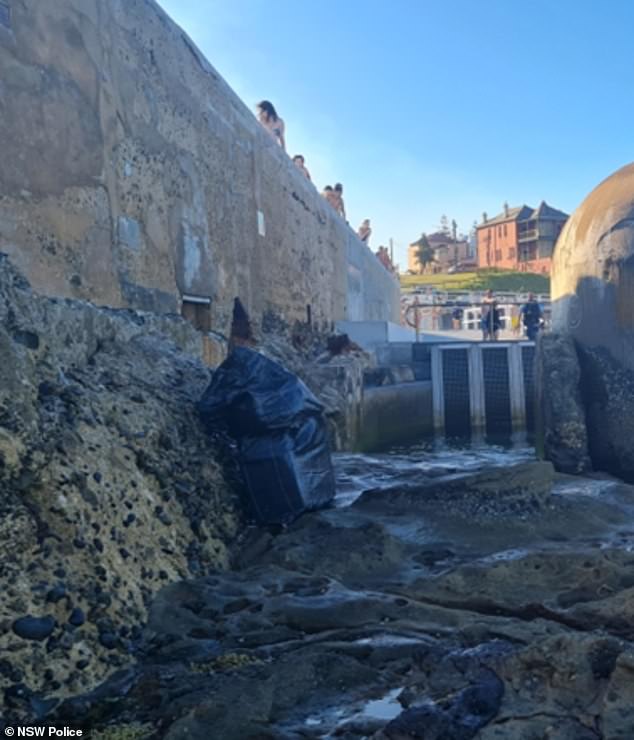 Police have seized 124kg of cocaine that washed up over the past week, including this package at Newcastle Ocean Baths