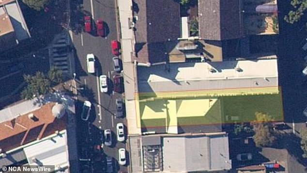 Aerial view of the store GYG wants to take over in the Mosman Shire council area.  Image: supplied.