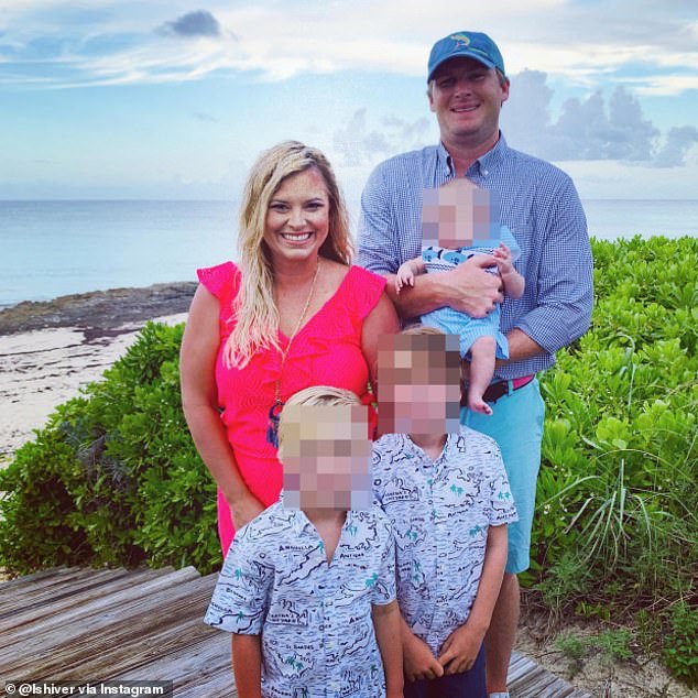 Shiver is accused of hiring a hitman to kill her husband Robert (right).  She was arrested in the Bahamas in July and has not seen her three children since