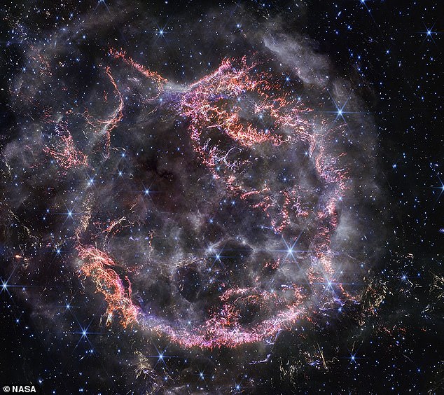 NASA's James Webb Telescope has captured images of the remains of the Cas A supernova star that exploded 340 years ago