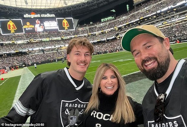 Aaron Woods and Campbell Graham did a halftime interview about Fox Sports' coverage of the Raiders vs Vikings NFL game that would have been seen by millions of Americans