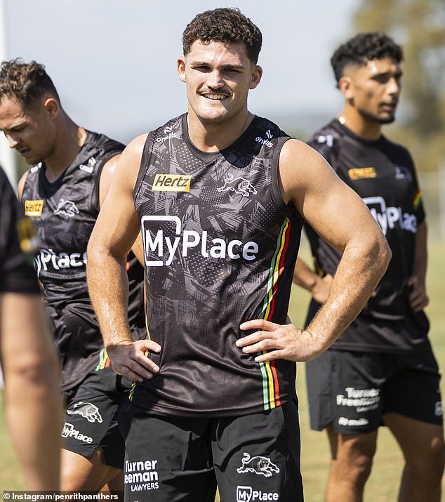 Nathan Cleary's 'car crash injury' from the NRL grand final has been revealed as the Panthers halfback returned to pre-season training on Thursday