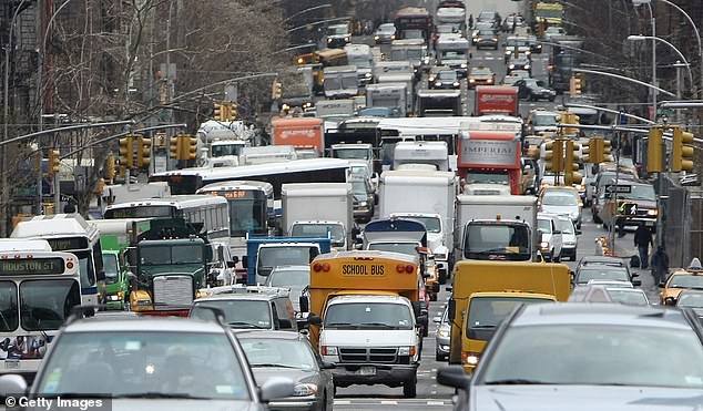 The analysis shows that drivers in New York City spend 236 hours per year in rush hour