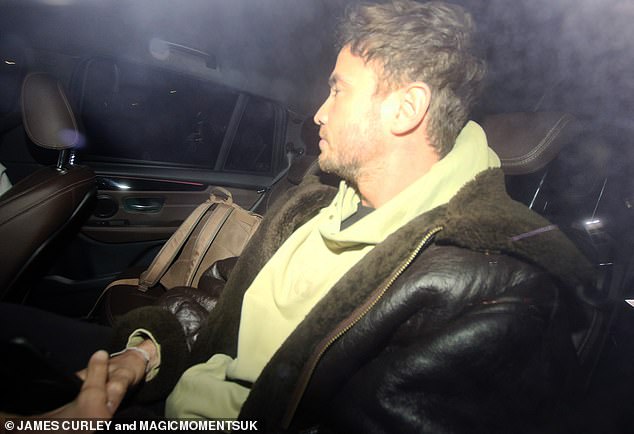 The newly single former rugby player, 36, cut a casual figure in a beige hoodie and leather jacket as he left rehearsal