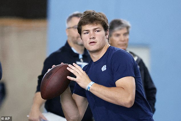 North Carolina quarterback Drake Maye has declared for the 2024 NFL Draft