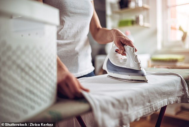 One in three millennials don't own an iron, while another fifth say the chore is simply 'not important' (file photo)