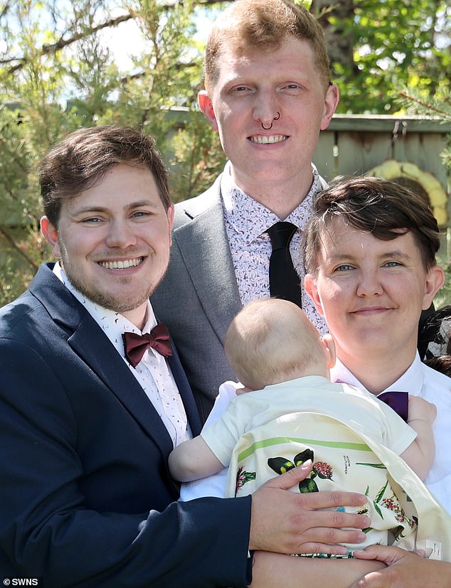 Three parents raising one child together have spoken out about their choice to raise their child genderless